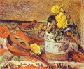 Mandolina and Flowers Post Impressionism Primitivism Paul Gauguin